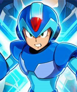 Mega Man Character paint by numbers