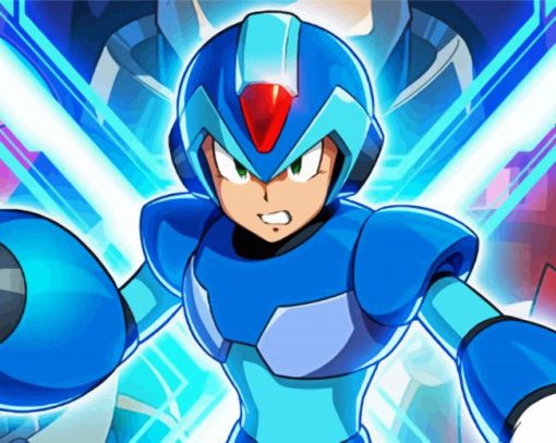 Mega Man Character paint by numbers