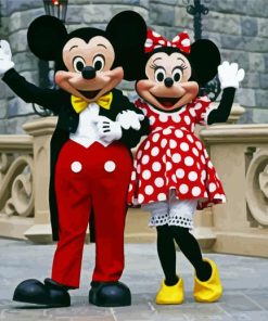 Minnie And Mickey Lovers paint by numbers