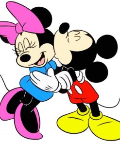 Minnie And Mickey paint by numbers