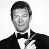 Monochrome Roger Moore paint by numbers