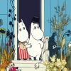 Moominpappa And Moominmamma paint by numbers