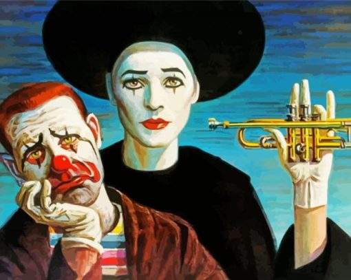 Musicians Mimes paint by numbers