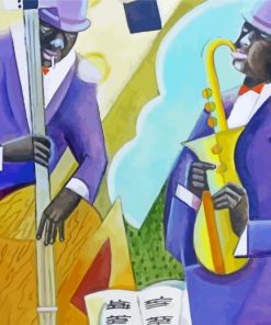 Musicians Playing Jazz paint by numbers