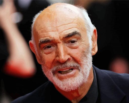Old Sean Connery paint by numbers