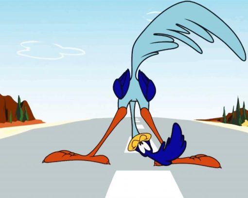 The Road Runner Character paint by numbers