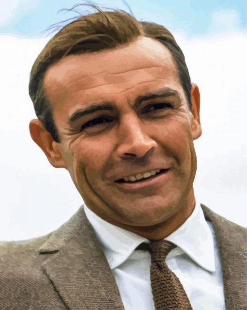 The Actor Sean Connery paint by numbers