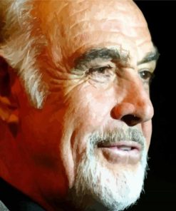 Sean Connery Side Profile paint by numbers