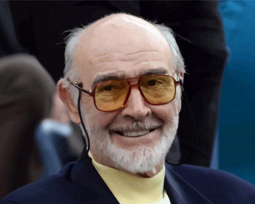 Sean Connery Wearing Glasses paint by numbers