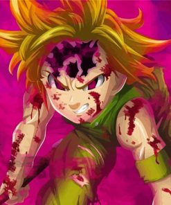 Meliodas Japanese Character paint by numbers