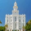 St George Utah Lds Temple paint by numbers