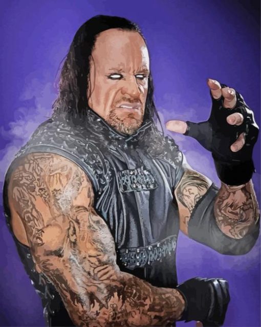 Undertaker Wrestler paint by numbers