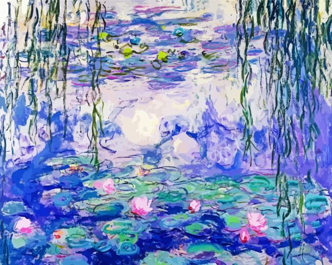 Water Lilies Art By Claude Monet paint by numbers