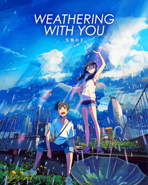 Weathering With You Poster paint by numbers