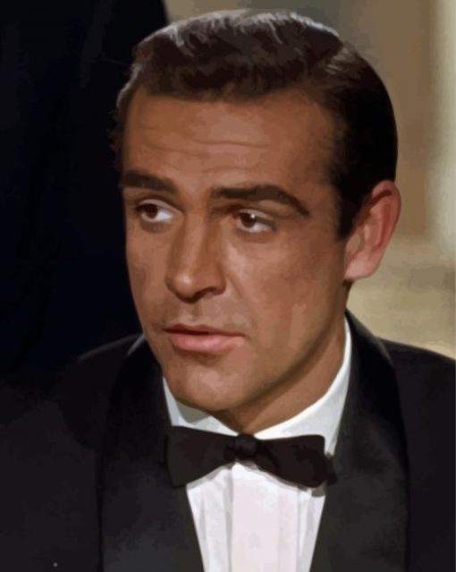 Young Actor Sean Connery paint by numbers