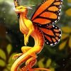 Aesthetic Butterfly Dragon paint by numbers