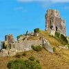 Corfe Castle In England paint by numbers