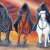 Aesthetic Four Horsemen Of The Apocalypse paint by numbers
