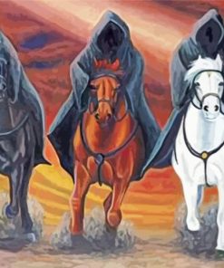 Aesthetic Four Horsemen Of The Apocalypse paint by numbers