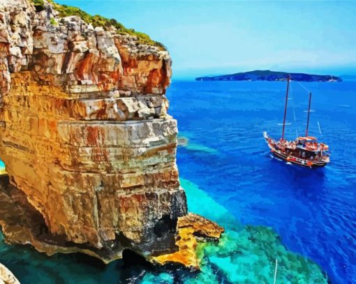 Aesthetic Ionian Islands paint by numbers