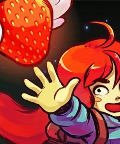 Celeste Video Game Character paint by numbers