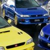 Aesthetics Subaru Cars paint by numbers
