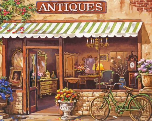 Antique Store Art paint by numbers