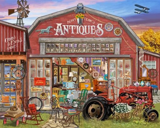 Antique Store paint by numbers