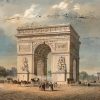 Triumphal Arch In Paris paint by numbers