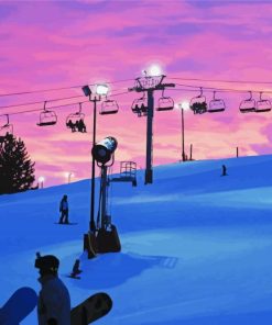 Beautiful Ski Resorts paint by numbers