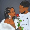 Black Couple In Love paint by numbers