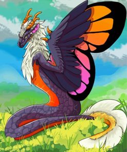 Butterfly Dragon paint by numbers