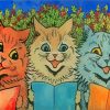 Carol Singing Cats paint by numbers