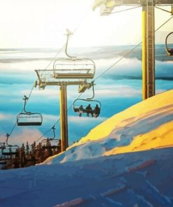 Cool Ski Resorts In Wisconsin paint by numbers