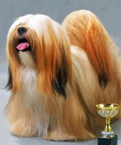 Aesthetic Lhassa Apso paint by numbers