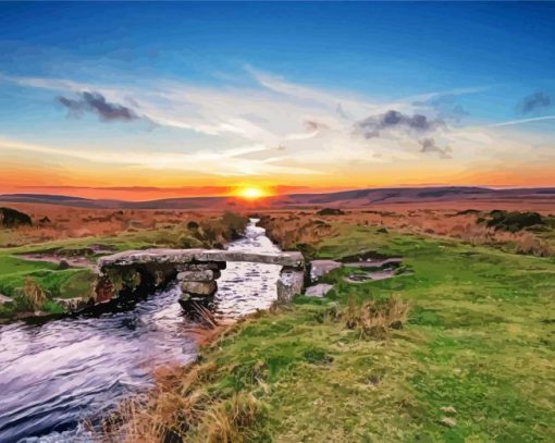 Dartmoor National Park paint by numbers