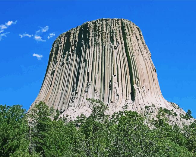 Devils Tower paint by numbers