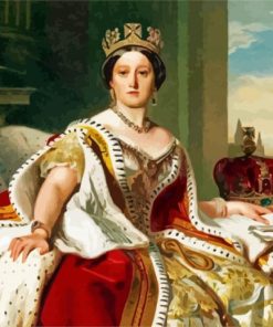 Elegant Queen Victoria paint by numbers