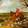 Foxhunt Scene Art paint by numbers