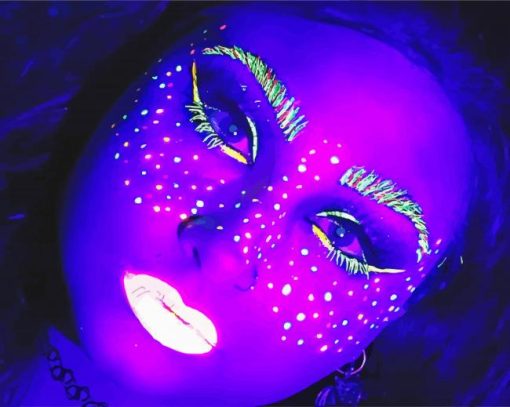 Glow In The Dark Makeup paint by numbers