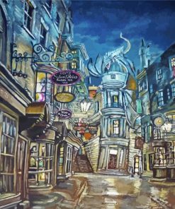 Harry Potter Diagon Alley Paint by numbers