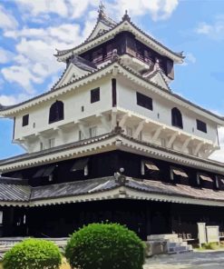 Iwakuni Castle paint by numbers