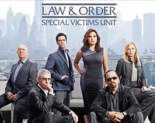 Law And Order Serie Poster paint by numbers