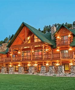 Log Home Paint by numbers