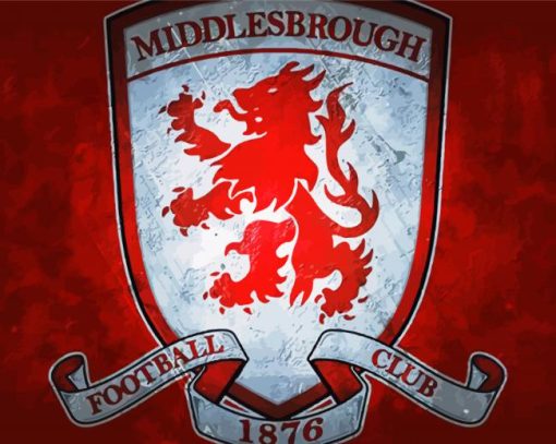 Middlesbrough FC Logo paint by numbers