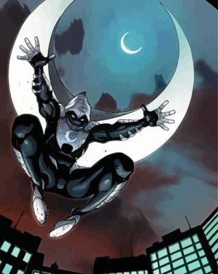 Moon knight paint by numbers
