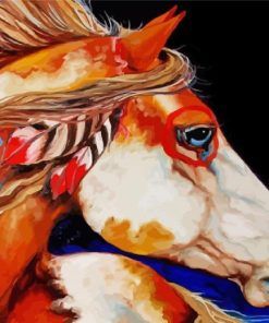 Native Horse Art paint by numbers