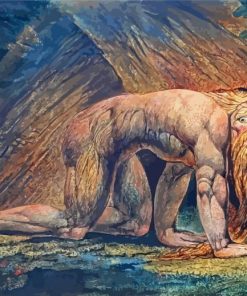 Nebuchadnezzar By William Blake paint by numbers