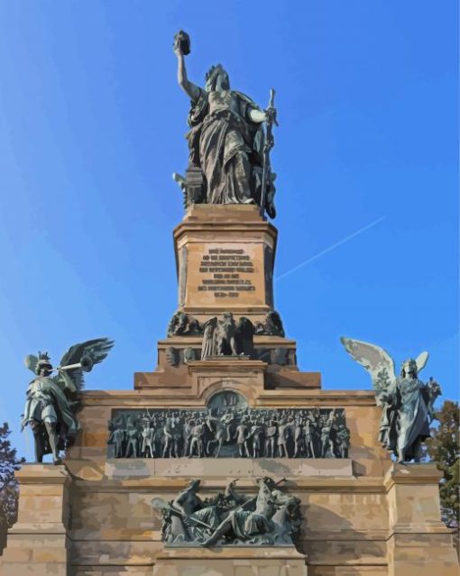 The Niederwalddenkmal Monument paint by numbers