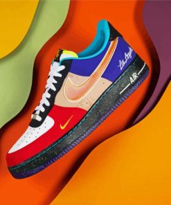 Nike Air Force Shoes paint by numbers
